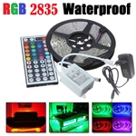 5M RGB 2835 imperme¨¢vel Faixa de LED SMD luz 44 Key remoto 12V UE Kit completa