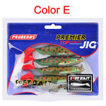 5PCS / Set 10,5 centímetros / 21g Pesca macia Lures iscas de pesca de gelo Acessórios de gancho