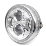 6.5inch Retro metal Farol, 35W LED motocicleta Farol