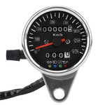 65mm Universal Waterproof LED Motorcycle Speedometer Odometer Gauge w/ Indicator
