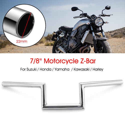 7/8 \\ '\\' 22mm Motocicleta Arrasto Z Arraste Bar Guiador para Suzuki Honda Harley