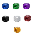 8pc válvula anti-pó Dice Caps viaturas motocicletas elétricas Cars 80 de novidade Fun Retro