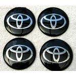 90mm Emblemas Centro Rodas Blk Toyota Corolla Hilux Fielder