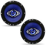 Alto Falante Hurricane Class Cm6 6 Polegadas 130w Rms 4 Ohms Quadriaxial 89db Preto Azul Par