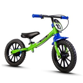 Bicicleta Infantil Feminina Verde Balance Nathor
