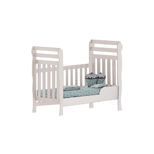 Berço Mini Cama Bella Branco Alto Brilho