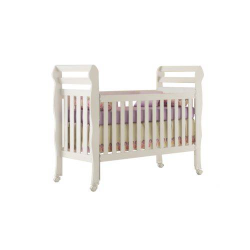 Berço Mini Cama Bella Branco - Carolina Baby