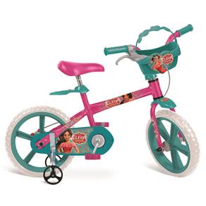 Bicicleta 14 Bandeirante Elena de Avalor Disney - Rosa