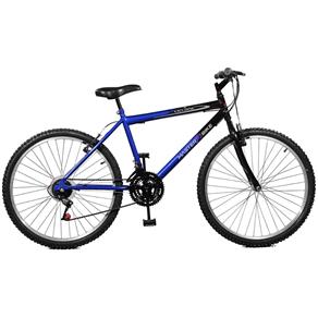 Bicicleta 26 Aço Carbono Masculina Ciclone Master Bike - Azul e Preto - Selecione=Azul e Preto