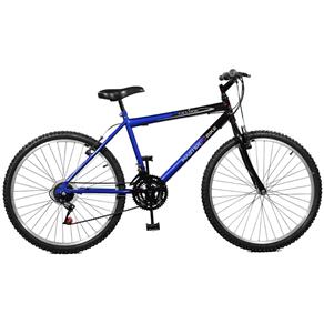 Bicicleta 26 Masculina Ciclone Plus 21 Marchas Master Bike Azul e Preto - Selecione=Azul e Preto