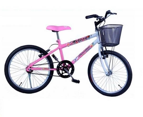 Bicicleta Aro 20 Dalannio Bike F Melissa Rosa com Branco