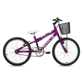 Bicicleta Aro 20 em Alumínio Sweet Girl com Cesta Mormaii - Violeta