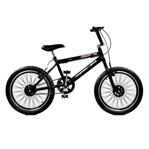 Bicicleta Aro 20 Jump Masculina Preto Rodas com Aro Aero e 72 Raios Master Bike