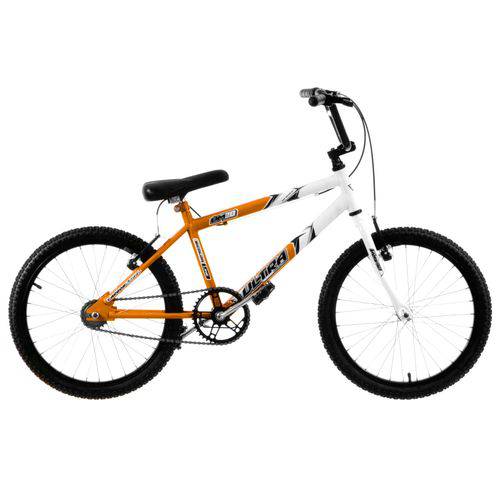 Bicicleta Aro 20 Laranja e Branca Aço Carbono Bicolor Ultra Bikes