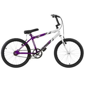 Bicicleta Aro 20 Lilás e Branca Bicolor Pro Tork Ultra Bikes