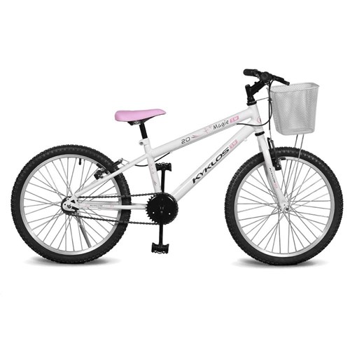 Bicicleta Aro 20 Magie Sem Marchas Branco Kyklos