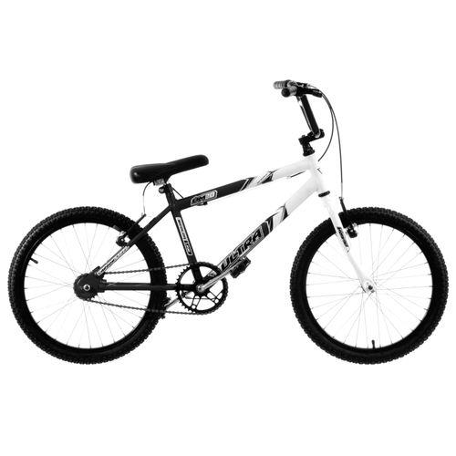 Bicicleta Aro 20 Preta e Branca Aço Carbono Bicolor Ultra Bikes
