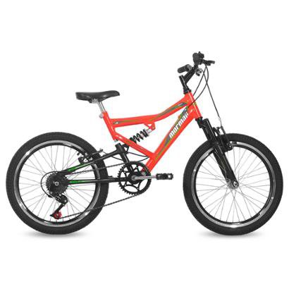 Bicicleta Aro 20 Q14 Full Suspensão 6V Big Rider Mormaii