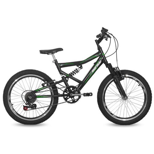 Bicicleta Aro 20 Q14 Full Suspensão 6V Big Rider Mormaii