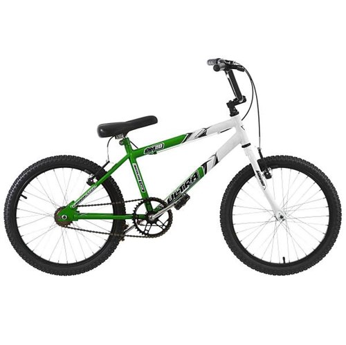 Bicicleta Aro 20 Verde KW e Branca Bicolor Pro Tork Ultra Bikes