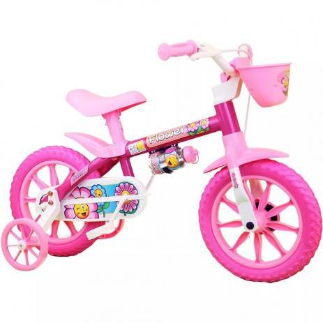 Bicicleta Aro 12 Feminina Nathor Flower