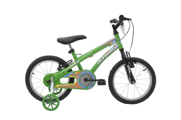 Bicicleta Aro 16 Baby Boy Verde - Athor Bikes