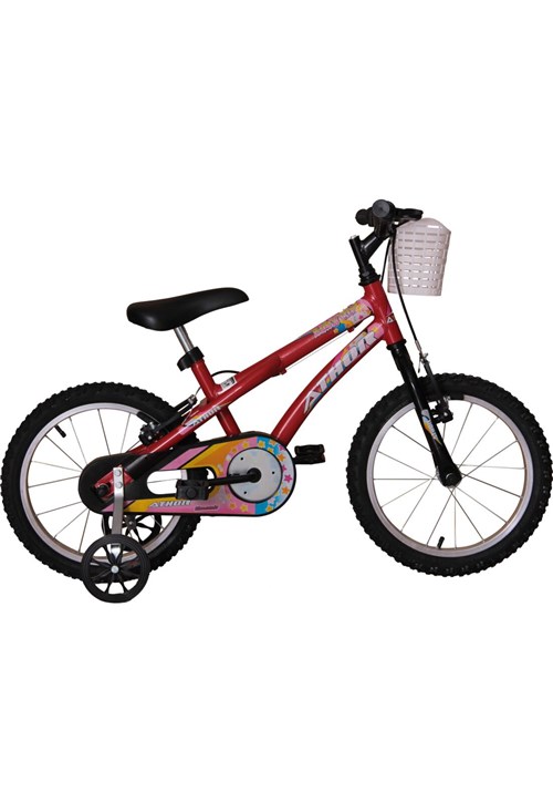 Bicicleta Aro 16 Baby Girl Vermelha Athor Bikes