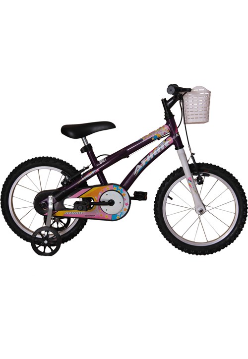 Bicicleta Aro 16 Baby Girl Violeta Athor Bike