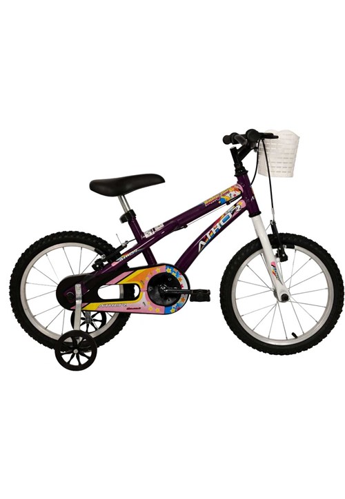 Bicicleta Aro 16 Baby Girl Violeta Athor Bikes