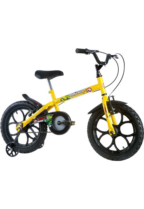 Bicicleta Aro 16 Dino Amarela Track Bikes