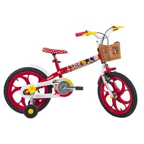 Bicicleta ARO 16 - Disney - Minnie Mouse - Vermelho - Caloi