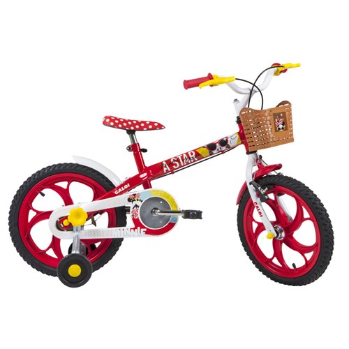 Bicicleta Aro 16 - Disney - Minnie Mouse - Vermelho - Caloi