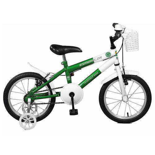 Bicicleta Aro 16 Feminina Infantil Goiás E. C. Esmeralda Verde/branco - Master Bike