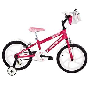 Bicicleta Aro 16 Houston Tina com Bolsa e Capacete - Rosa