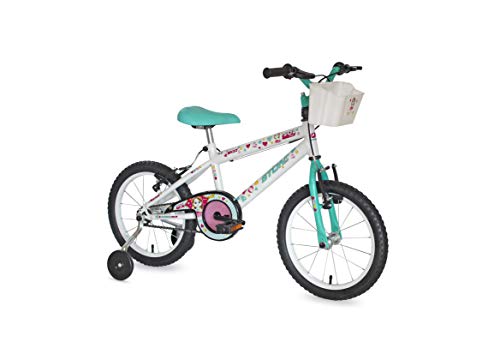 Bicicleta Aro 16 Infantil Menina SKII Stone Bike (Branca)