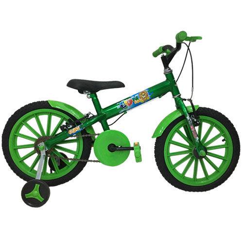 Bicicleta Aro 16 Lion Kids Verde VIP Bikes Masculina