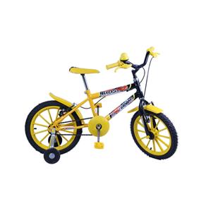 Bicicleta Aro 16 M. Kids Amarela/Preto C/ Ac Amarelo Dalannio Bike