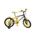 Bicicleta Aro 16 M. Kids Amarela/Preto C/ Ac Amarelo Dalannio Bike