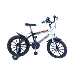 Bicicleta Aro 16 M. Kids Preta/Branco C/ Ac Preto Dalannio Bike