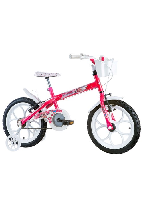 Bicicleta Aro 16 Monny com Cesta Pinky-Neon Track & Bikes
