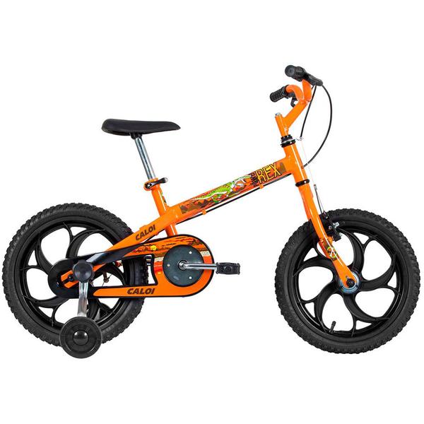 Bicicleta Aro 16 Power Rex Laranja - Caloi