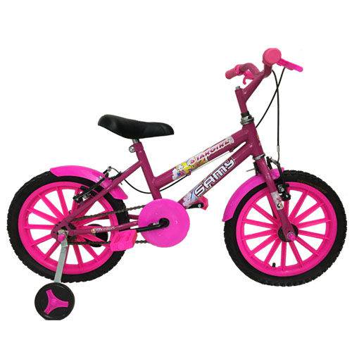 Bicicleta Aro 16 Star Girl Rosa VIP Bikes Feminina