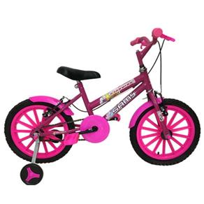 Bicicleta Aro 16 Star Girl Rosa Vip Bikes Feminina