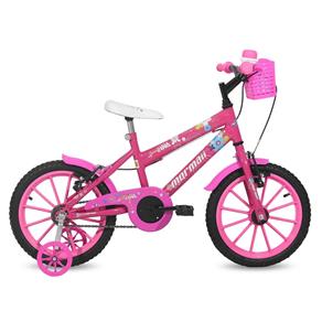 Bicicleta Aro 16 Sweet Girl com Cesta Mormaii - Rosa