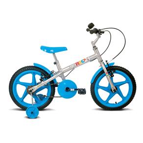 Bicicleta Aro 16 Verden Rock - Prata/Azul