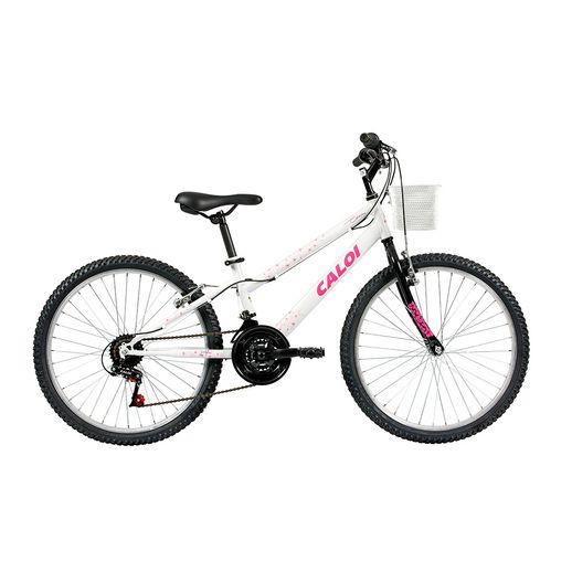 Bicicleta Aro 24 - 21 Marchas Ceci Branca - Caloi