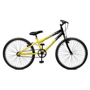 Bicicleta Aro 24 Ciclone Amarelo com Preto Masculina Sem Marchas - Master Bike