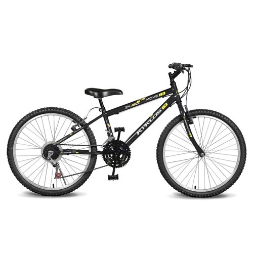 Bicicleta Aro 24 Move 21V Preto Kyklos