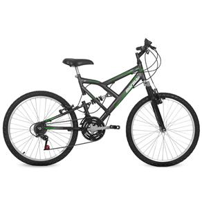 Bicicleta Aro 24 Q17 Full Suspensão 21V Big Rider Mormaii - Grafite