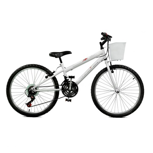 Bicicleta Aro 24 Serena Plus 21 Marchas Branco Master Bike